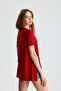 Slit Sleeve Folded Casual T-Shirt - 7