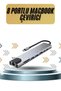 8 Port MacBook Converter Type C Hub Sd Tf USB Coupler Ethernet