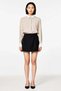 Women's Plus Size Mini Skirt Slit Pleated Knitted Fabric Elastic Waist Daily Casual Cut Modern - 4