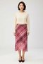 Women's Midi Skirt Plaid Pattern A-Line Cut Regular Waist Lined Tulle Knitted Casual Comfortable Daily Modern - 4