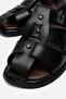 Women's Pin Belt Buckle Closed-Front Slippers Black - 5