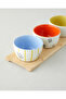 Garden Petals Stoneware 4 Piece Presentation Bowl 9.5X5 cm Colorful - 3