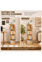 360° Rotating 3‑Tier（4‑Tier） Bookshelf with Anti-Fall Protective Baffle, for Study Room, Living Room - 7