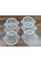 French Lace Supla Set for 6 People Gold Glitter Cream - 4
