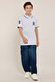 Print Detail Polo T-Shirt with Short Sleeves - 2