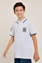 Print Detail Polo T-Shirt with Short Sleeves - 3