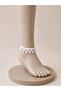 Handmade White Lace Headband & Anklet Set – Bohemian Style Women's Accessory - 5