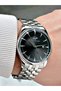 Silver-Black Color 5 Atm Water Resistance Steel Case Men's Wristwatch with Calendar Jgb01 - 2