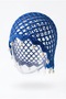 Women's Cobalt Blue Summer Mesh Bandana Hat with Pearls Knitted Beach Hat Bohemian Style - 4