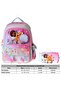 Butterfly Girl (Turquoise - Pink) Primary School School Bag and Pencil Case Set - Setwg-W6074C - 3