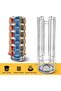 Coffee Capsule Holder, Pod Stand for Nescafe Compatible with Dolce Gusto Capsules 24pcs, Rotating Pod Holder, Silver - 6