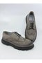 Gray Nubuck Men's Leather Shoes - 2