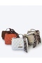 Women's Quilted Mini Shoulder Bag with Scarf - Lockable Hand and Crossbody Bag - 3