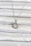 316L Steel Chain Silver Color Zircon Stone Rabbit Model Women's Necklace