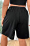 Women's Oversize Relaxed Fit Wide Leg Shorts with Elastic Waist and Side Pockets - 2