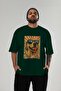 For Dog Lovers 31 Front Dog Print Green Oversize T-Shirt 100% Cotton Unisex Dog Lover Premium Design - 5
