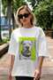 For Dog Lovers 52 Front Dog Printed White Oversize T-Shirt 100% Cotton Unisex Dog Lover Premium Design - 5