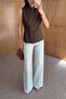 Zero Sleeve Brown Linen Vest with Side Buttons - 4
