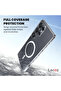 Premium MagSafe Transparent Phone Case for Samsung Galaxy S25 Ultra Crystal Clear Protective Cover with Strong Magnetic Ring for Wireless Charging - 6