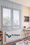 Blue, Star Patterned, Tight Pleated, Children's and Baby's Room, Honeycomb Top Short Tulle Curtain - 5