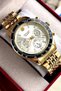 Original 2 Year Warranty Men's Wristwatch Steel Band 3 Atm Water Resistant
