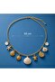 Gold Plated Starfish, Turtle, Oyster Shell and Sun Chain Necklace - 4