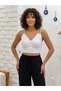 Double Strap Detail Muslin Crop