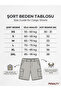 Men's Stone / Black / Khaki Regular Fit Casual Shorts with Cargo Pockets - 3