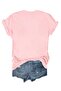 Women's Ciao Printed Crew Neck T-Shirt Oversize Loose - 4