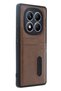 Spt-Gld Redmi Note 14 Pro 5g Case Sara Leather Case with Business Card Holder (142457) - Tan - 2