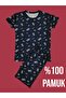 100% Cotton Children's Shorts Set # Printed Children's Shorts Set # Astronautpatternlitakım # Laundry Room - 2