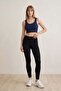 Alr Strappy Crop Tank Top Navy Blue - 2