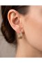 Velsora Embedded Stone Thick U Shape Steel Xuping Earrings - 2