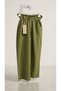 Women's Elastic Waist Narrow Waist Wide Leg Khaki Color Jeans