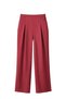 4774 Women's Pleated High Waist Modal Palazzo Trousers Burgundy
