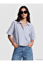 Nevavm Striped Short Sleeve Women's Shirt with a Difference