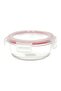 Glass Airtight Container Clear/Pink
