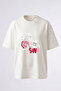 Blink 182 Logo Design Back Printed Cotton White Oversize T-Shirt