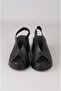 Select 4126 genuine leather heel women's sandal (heel: 6.5cm platform: 2.5cm) black - 2