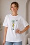 Spongebob Squidward Funny Spongebob Printed Unisex 100% Cotton Oversize T-Shirt Loose Fit Plus Size