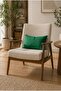 Double-Sided Duck Linen, Forest Green Waist Cushion Cover, 2 Pieces - 3