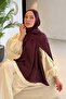 Cappadocia Pattern Ayrobin Floral Jacquard Shawl Dark Burgundy
