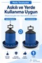 10 kg Hanging Chicken Feeder 10 Lt Plastic Winged Feeder for Chicken Chicks Turkey Goose Duck Pigeon Feeder - 3