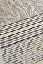 100% Cotton Towel Peshtemal, Leaf Jacquard, Fringed Beach and Bath Towel 90X170 cm - Indigo - 3