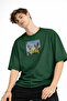 Freedom - Oversize Men's T-Shirt Khaki - 3