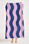 Wavy Stripes Beach Towel-Minimalist Pink Navy Blue Pool Sea Bath Quick Drying Seaside Cover-Up
