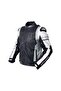 Titan Black and White Motorcycle Jacket 3 Seasons Full Protection Ce Certified - 2