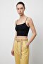 Women's Canvas Trousers 70840 Yellow - 2