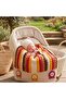 Knitted Baby Blanket with Teddy Bear Figure, Stroller and Baby Carriage Size 60X70 cm - 2