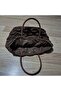 Paper Rope Fan Model Hand-Knitted Shoulder Bag - 3